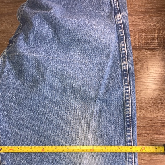Mens EUC Wrangler Cowboy Cut Blue Denim Jeans Size 42x28 - Picture 7 of 10